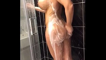 TheSophieJames.com  - Oiled up all holes fucked Sophie James in the shower
