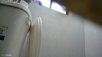 Voyeur baño, flaca.