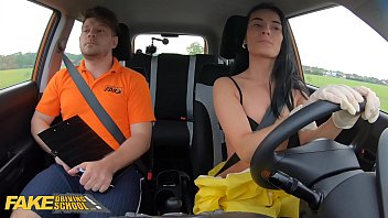 Fake Driving School A COVID-19 themed porn video she gets fucked in a car