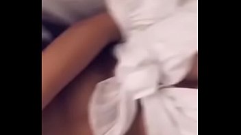 Girl plays on bed pussy wet