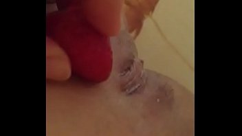 Strawberry In Wet Pussy (Hot Cum)