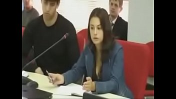Svitlana Paschenko Talking at Kiev University
