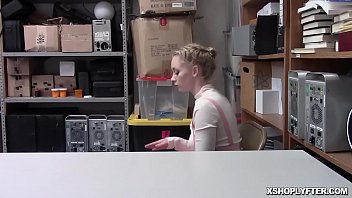 Blonde female with nice tits gets pounded from behind by a savage man meat!