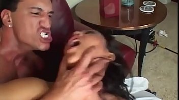 Finesse is touching her pussy and nipples while a big dick is banging her.