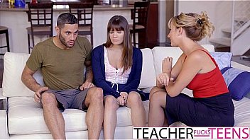 Hot Teacher Tricks Students Into Threeway Fuck