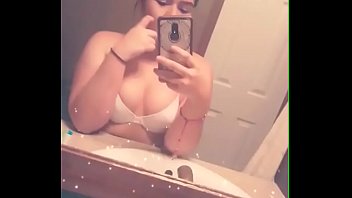 Sexy tiny Latina teen showing her new bra