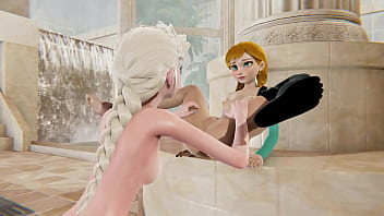 Frozen lesbian - Elsa x Anna - 3D Porn