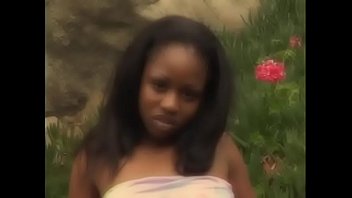 Teen black bitch with big butt and natural tits rides cock then gets facial cumshot