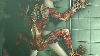 RESIDENT EVIL 2 REMAKE: Licker & Claire Redfield