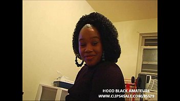 BLACK HOOKER COMES BY TO GET A HUGH MOUTH FULL OF CUM