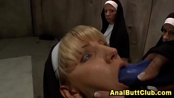 Slutty nuns anal fucked