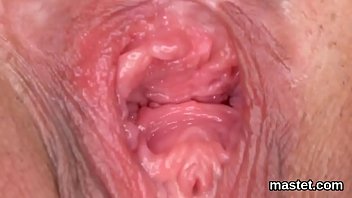 Bizarre pussy stretching and orgasm for chesty european honey