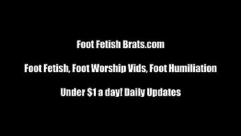 Sexy girl girl foot worship